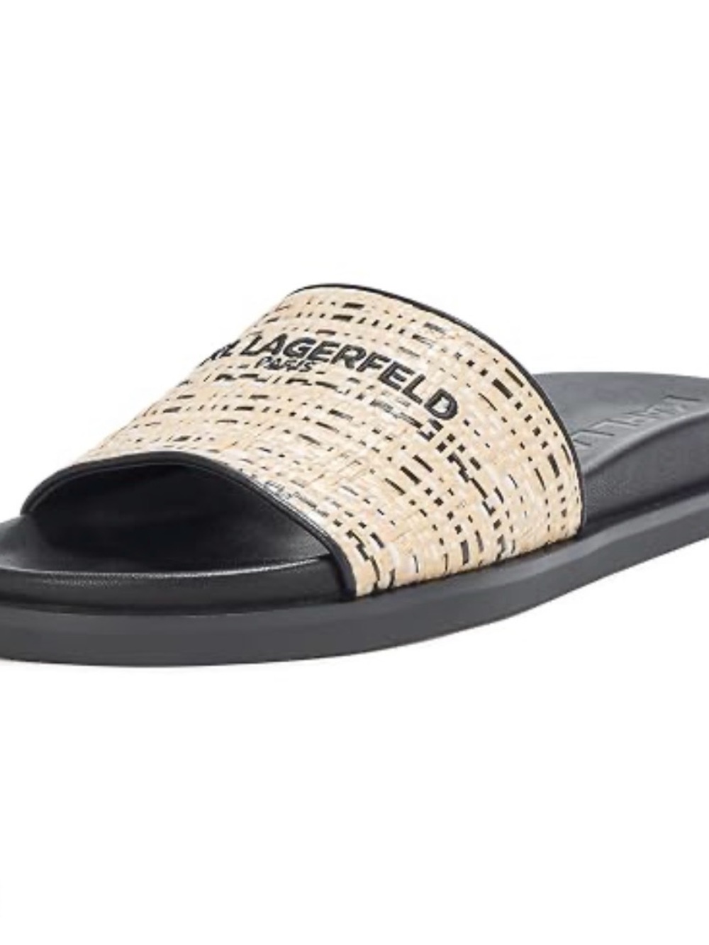 Karl Lagerfeld Hazlet Woven Slide NWT